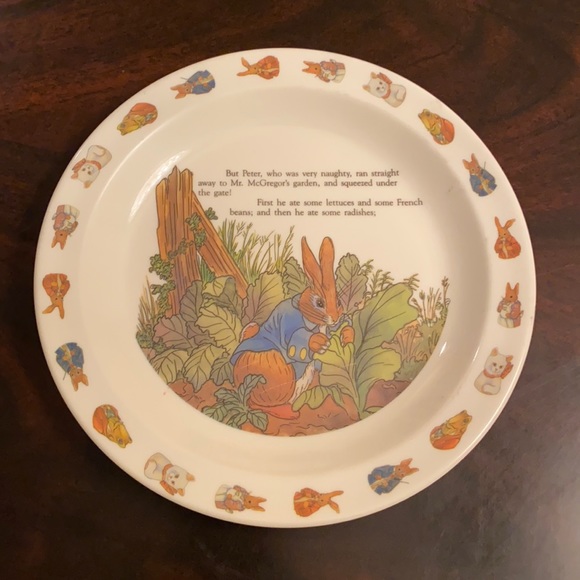 Beatrix Potter | Other | Beatrix Potter Peter Rabbit Plastic Plate ...